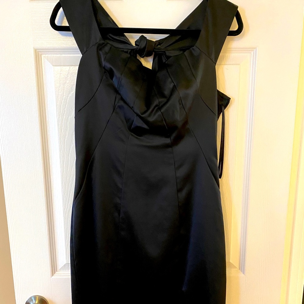 The Limited Silk Back-Bow Little Black Dress